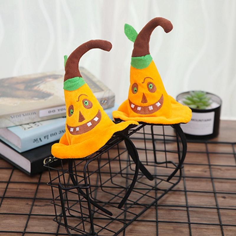 

2020 New Halloween Headband Decorations Performance Accessories Halloween Head Buckle Witch Hat Ghost Headband For Children
