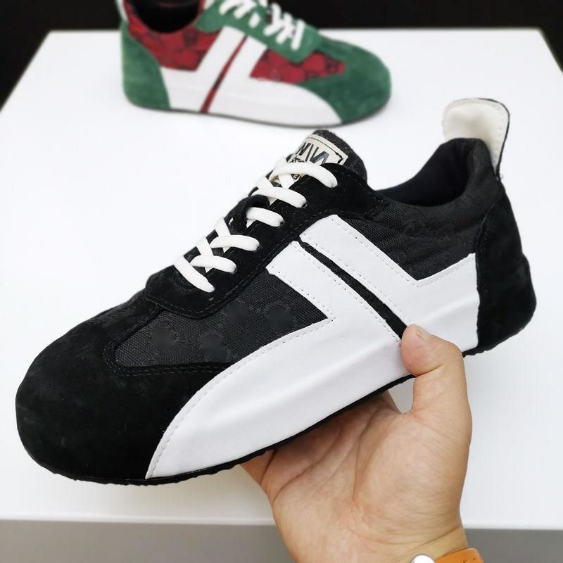 Men Shoes Faux Suede Mixed Colors 2021 New Lace Up Casual Sneakers Shallow Round Toe Classic Comfortable Spring Autumn Outdoors Fashion Concise D