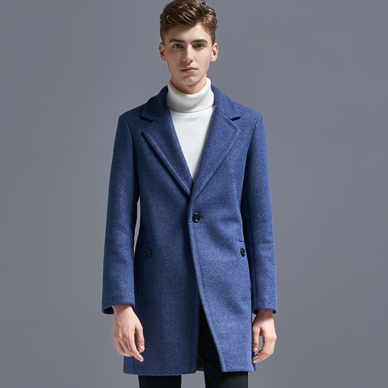 

2021 Wool Man Clothing Winter New Style of Belt Is Beautiful 100 Take Long Coat. S-!! YMFK, 02