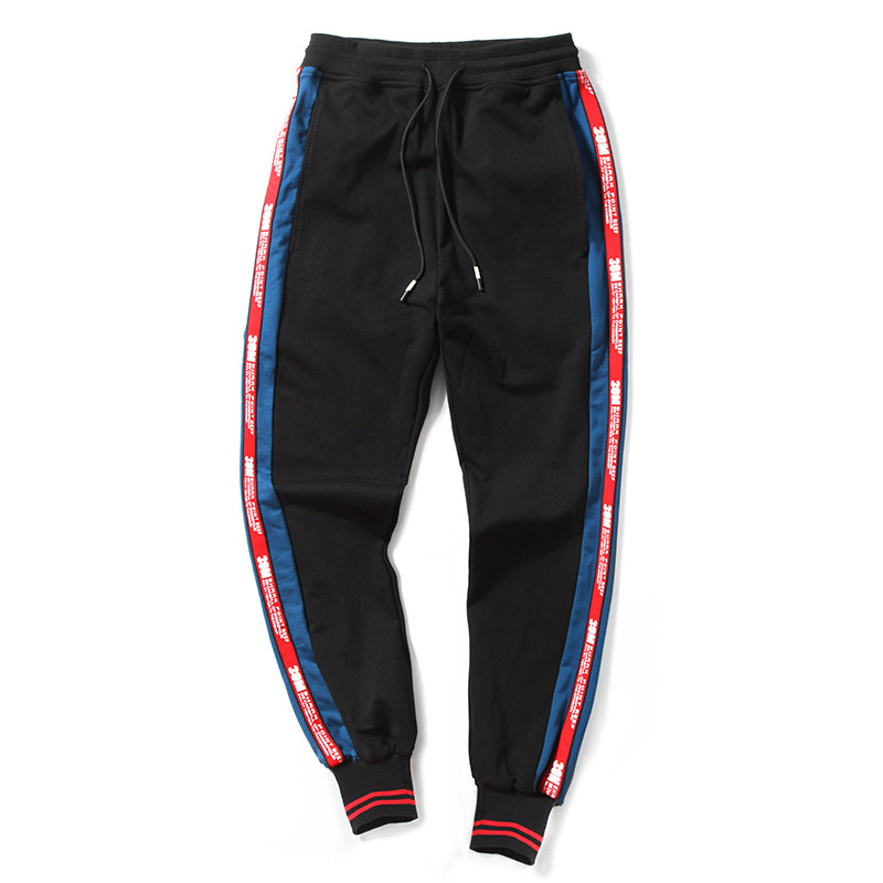 

2020 Upper Mode New Popular Arrival Leisure Elastic Waistbands Loose Pencil Cotton Pantalon Homme Cargo Pants Prbx, Black