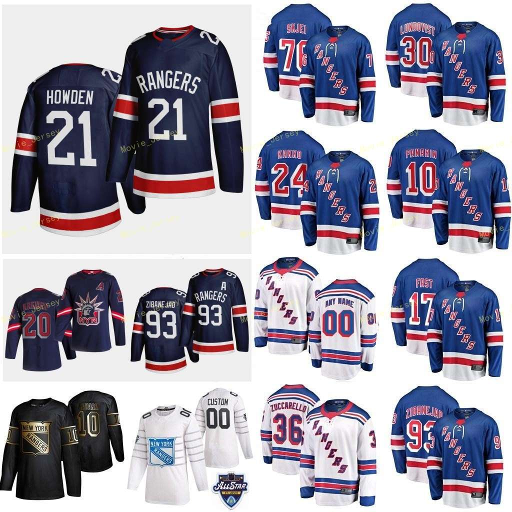 

2021 Reverse Retro New York Rangers Jerseys Kravtsov Vitali Kreider Chris Lemieux Brendan Lindgren Ryan Panarin Artemi Custom Stitched, Youth blue home