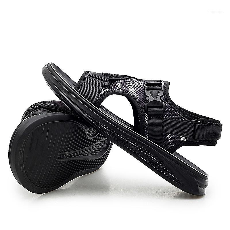 

breathable casual de sandles waterproof in sandals for slip praia sandalet footwear masculina mens outdoor sandalia shoes beach1, Black