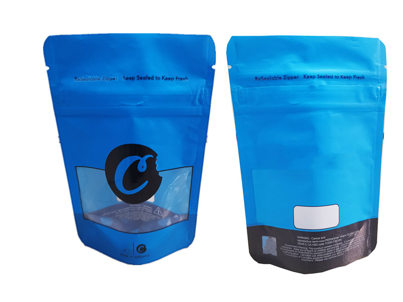 

1/2 half ounce edible mylar bag 28g child proof zip resealable smell proof kushrush C flower package custom design