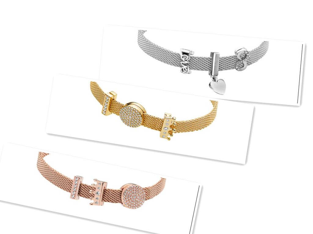 

925 sterling silver rose reflection clip charm reflection crown clip eternal charm for Pandora style bracelet set