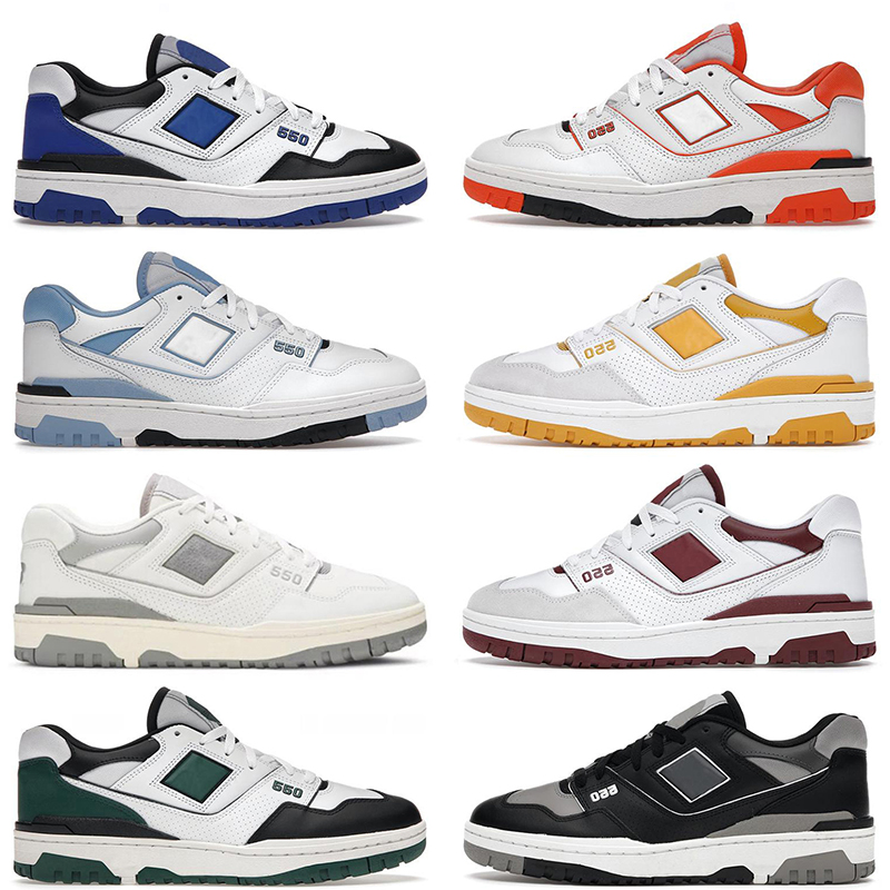 

2022 Top Fashion New 550 Designer Casual Shoes Women Men NB550 Sneakers Navy Blue Syracuse UNC White University Blue Sea Salt Varsity Gold B550 Mens Shadow Trainers, C13 white navy red 36-45