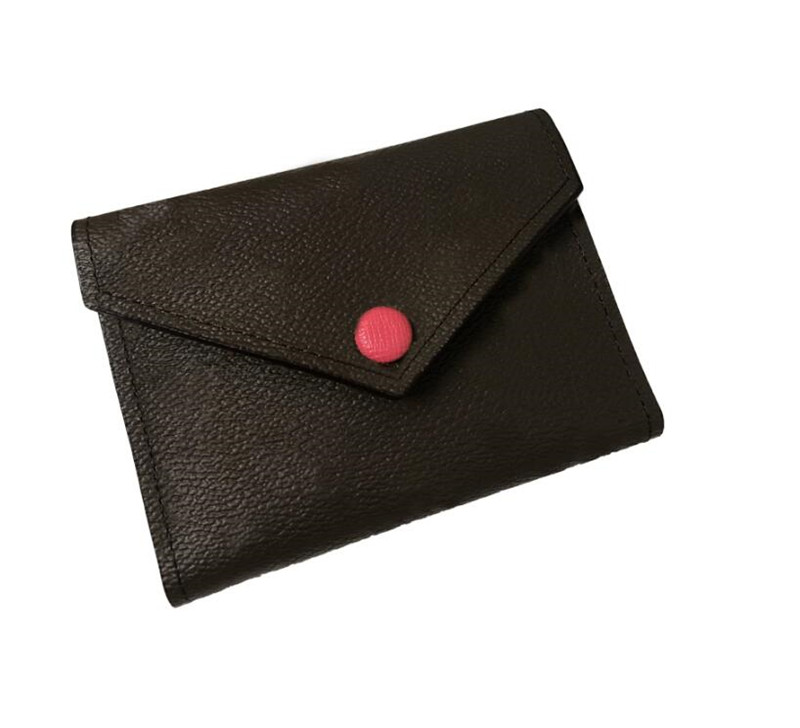 

2021 women designer letters wallet luxury fold wallet good quality leather purses ladies Card package With box card, White plaid pink