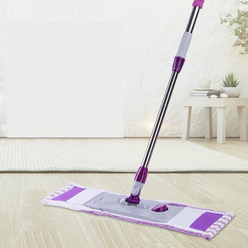 

Mop Floor Mops Household Wooden Rotary Lazy Stainless Steel Flat Towing Cotton Line Wet And Dry Dual Purpose1