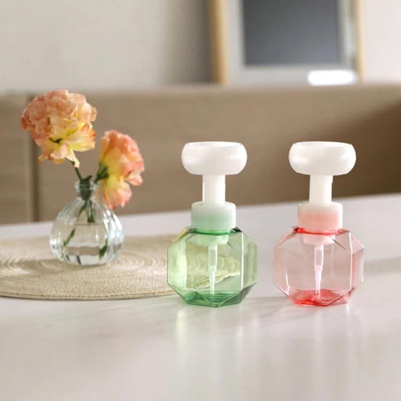 

1Pcs Soap Bottle Foaming Lotions Refillable Bottle Flower Pump Head Soap Shampoo Cosmetic Empty Flower Foam 300ml