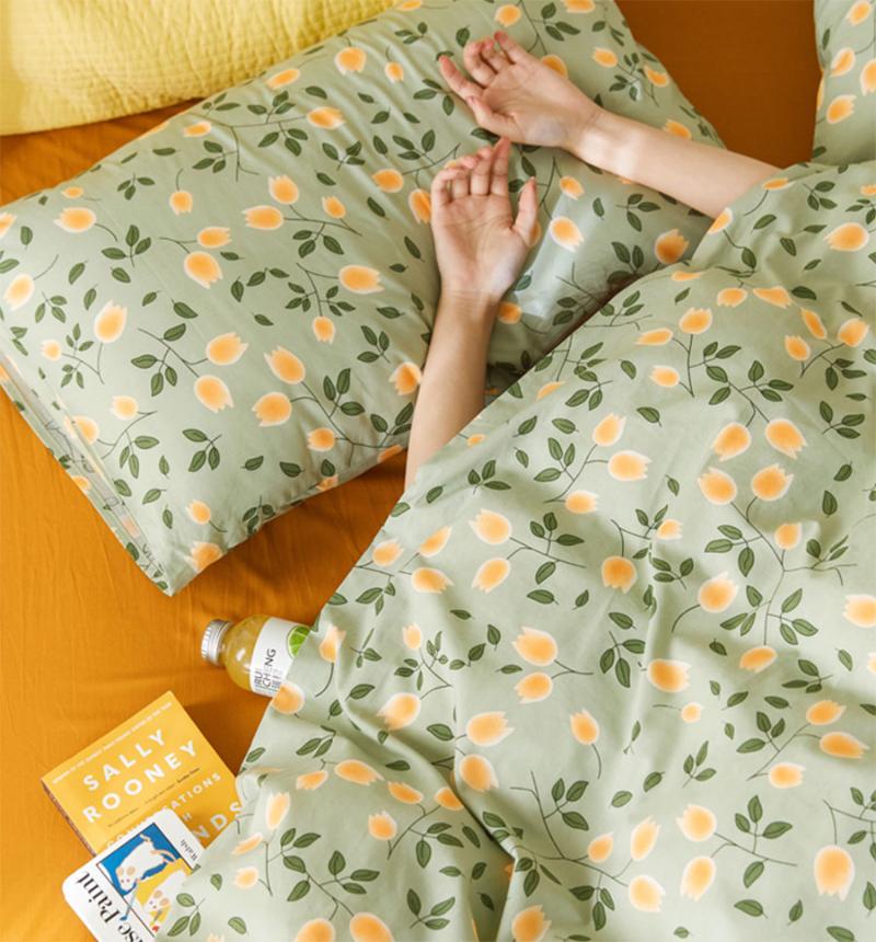 

Cute pastoral bedding set teen child kid,cotton  full queen king single double home textile bed sheet pillowcase duvet cover, Picture color
