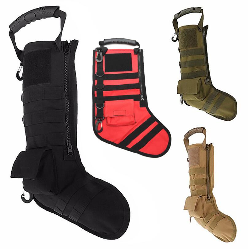 

Hanging Tactical Molle Father Christmas Stocking Bag Dump Drop Pouch Storage Bag Military Hunting Magazine Pouch Xmas Decorations CCA12631