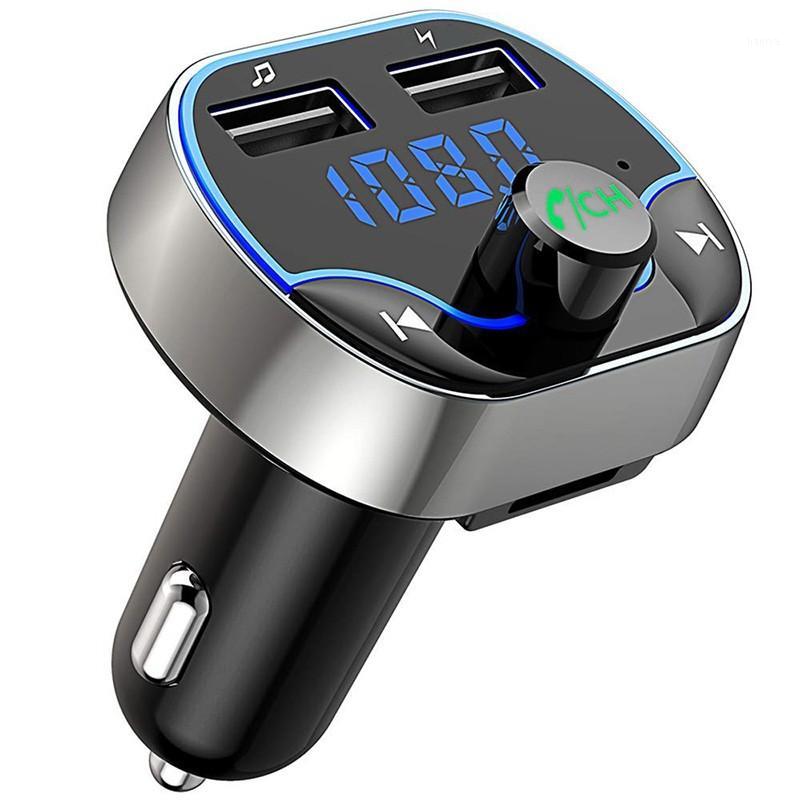 

T24 Car FM Transmitter Bluetooth Wireless MP3 Player Audio Quick Charge Dual USB Hands Free Call TF Card U Disk Reader Universal1
