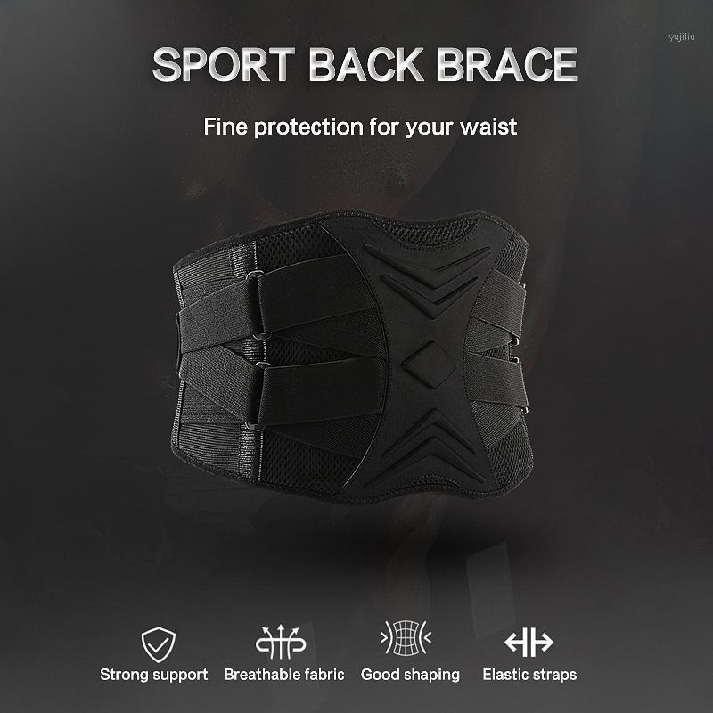 

New Waist Support Belt Men Women Back Brace Quick Fastening Tape Breathable Running Yoga Home Gym Fitness Back Support1, Black