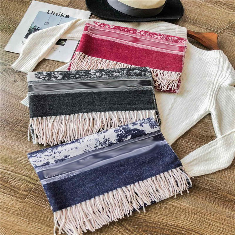 

Luxury Women Scarf Brand Letters Animals Printed Shawl Long Double Side Scarves Autumn Winter Thicken Cashmere Scarf, Blue;gray