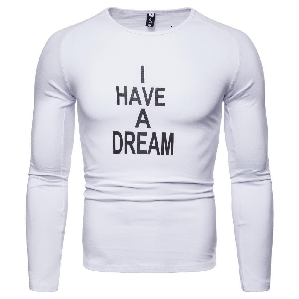 

2021 New Long Sleeve Men Shirts Pure Cotton Casual Man t Shirt 0t5h, Ivory