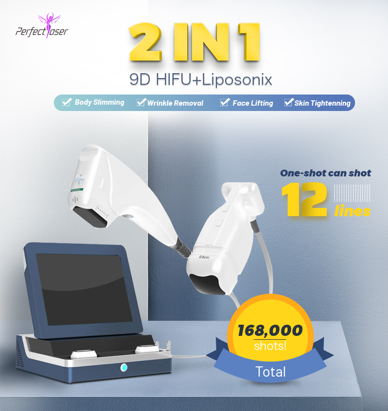 

Korea hifu face lifting liposonic body slimming 2 in 1 portable machine ultrasound ultrasonic therapy
