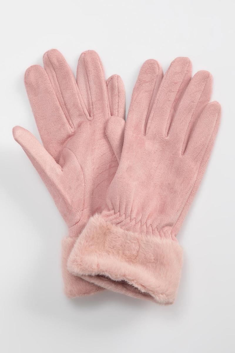 

gloves for women with fleece fur, winter clothing accessories in all colors, classic models warm girl gloves