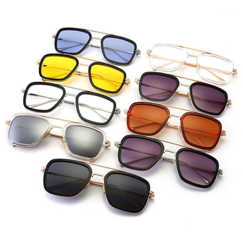 

New Fashion Sunglasses Men Wrap Rectangle Metal Frame UV400 Lens Sun Eyeglasses Female Vintage Eyewear Oculos for Women1