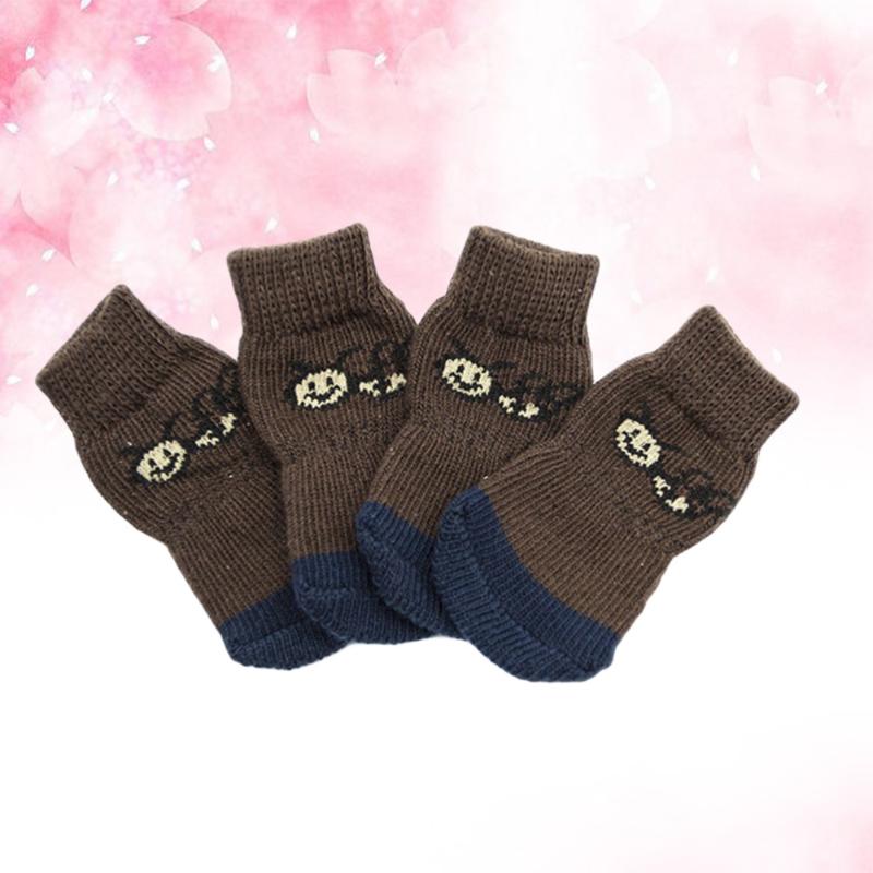 

4Pc Dog Socks Durable Comfortable Non-Slip Portative Dog Socks Pet for Pets Winter Dogs, Picture 1