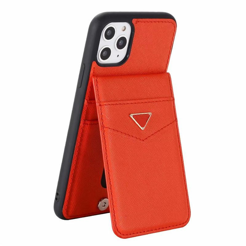 

Leather Designer Luxury Card Wallet Phone Case For iPhone 12 Pro 11 Pro X XR XS Max 8 7 6 Plus Galaxy S20 Note 20 Shell Skin Hull Holder, Gray + p letter