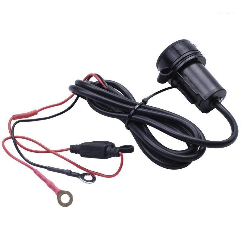 

5V 2.1A Double USB Charger Adapter for Moto Motorcycle Black [Electronica]1, As pic