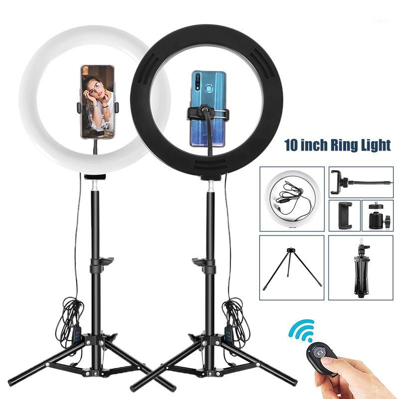 

10 inch LED Ring Lamp USB Ring Light Mini 26cm Annular Lamp Dimmable Circular Light with Tripod for Video Youtube Shooting RL-101