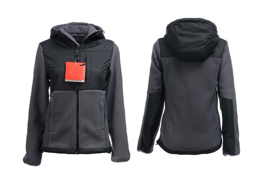 

Hot Sale Womens Soft Fleece Hooded Jackets Outdoor Casual Sports Warm Windproof Ladies Coats SoftShell Outerwear Coats Hoodies 29 style, White