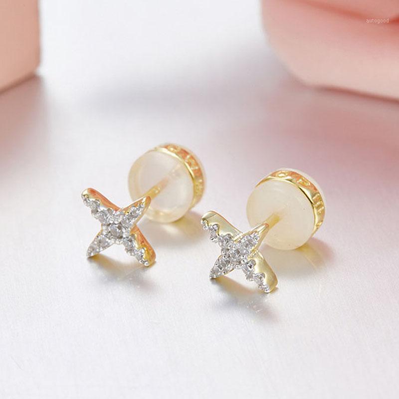 

Stud SLJELY Brand Design 925 Sterling Silver Mini Star Earrings Zircon CZ Space Women Wedding Jewelry Fine High Quality1
