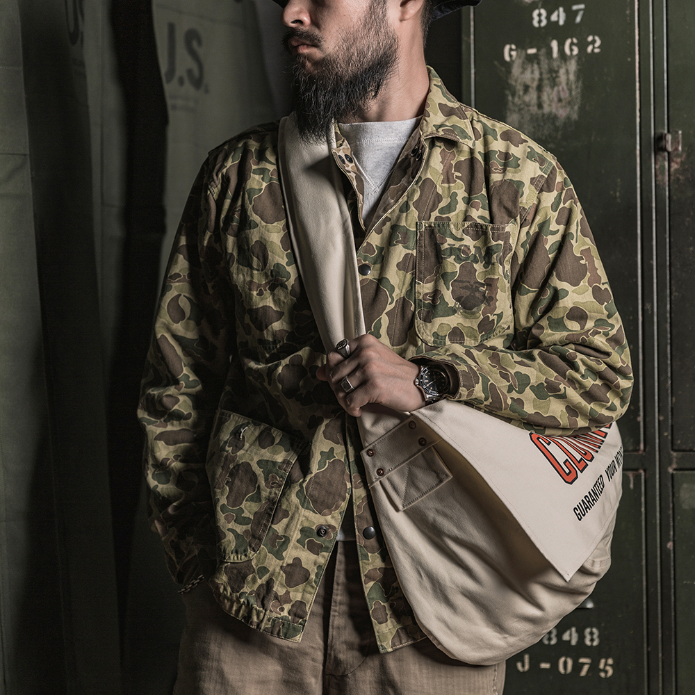 

usmc P-42 reversible jacket vintage fish military uniform hunter duck spine CV00, Camouflage.