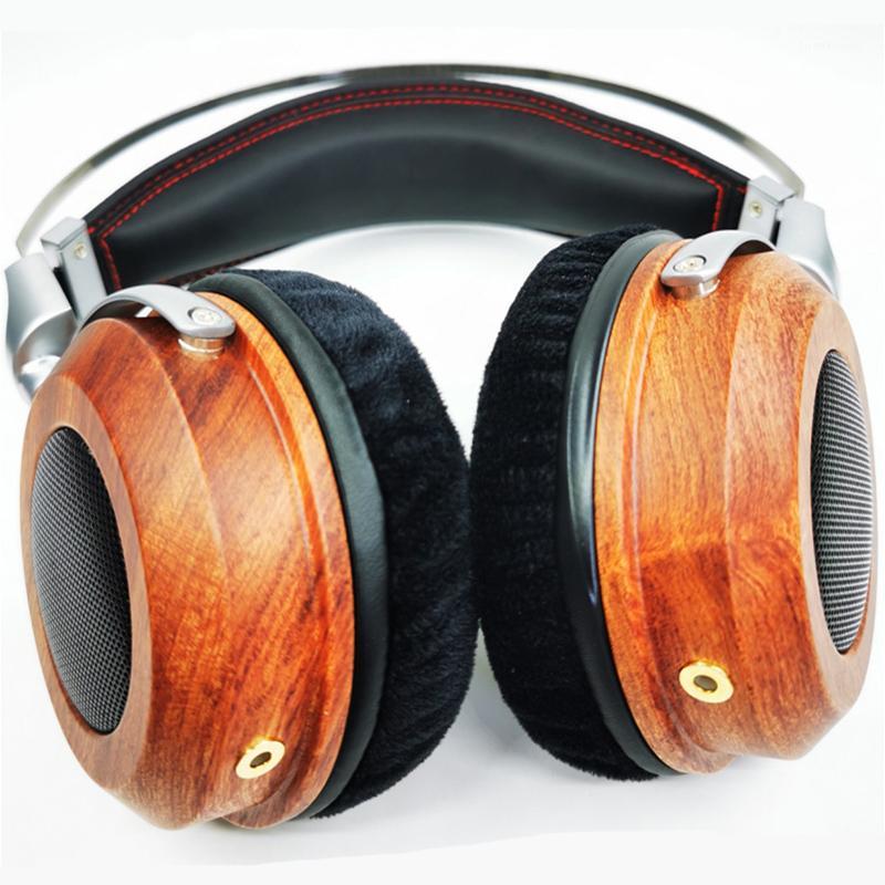 

K100 300 Ohm High Impedance Open Back Headphone 50MM HiFi Headset Natural Wood Housing OFC 8 Strand Cable1