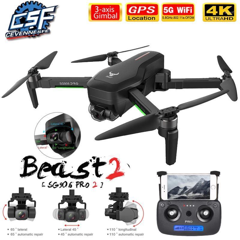 

2020 NWE SG906/SG906 Pro 2 drone 4k HD mechanical 3-Axis gimbal camera 5G wifi gps system supports TF card drones distance 1.2km1