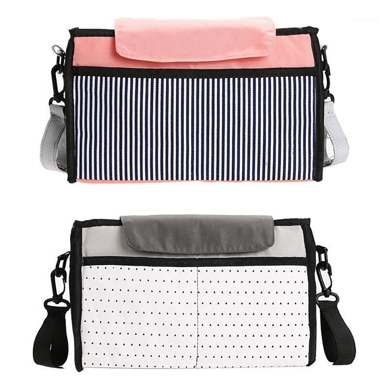 

Baby Stroller Striped Hanging Bag 2 Colors Diaper Bag Baby Milk Bottle Stroller Hanging Nappy Bags Large Capacity Mummy1