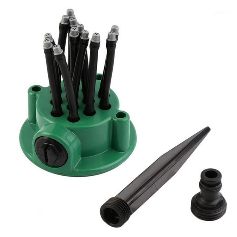

360 Degree Garden Sprinklers Flexible Water Sprayer Lawn Grass Sprinkler Head Garden Yard Watering Tools1, Green