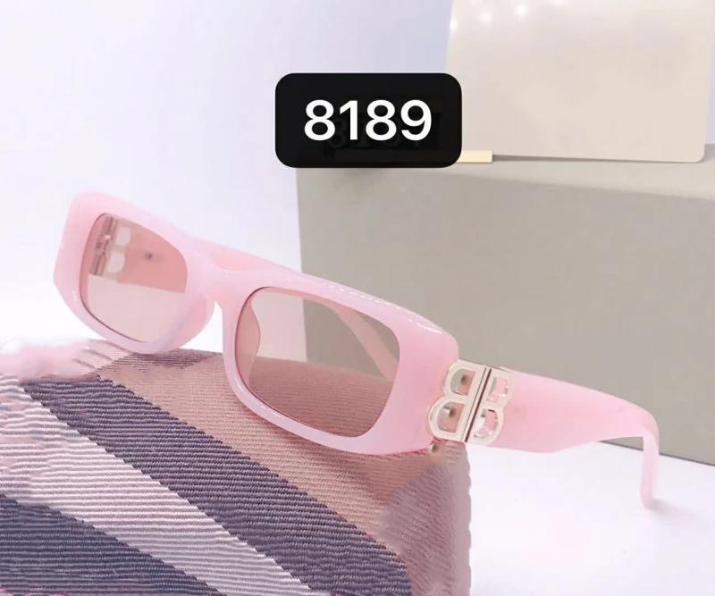 

New Luxury Women 8187 Sunglasses Fashion Full Frame Ladies Vintage Retro Brand Designer Oversized Female Leisure Sun Glasses Tide WITH BOX