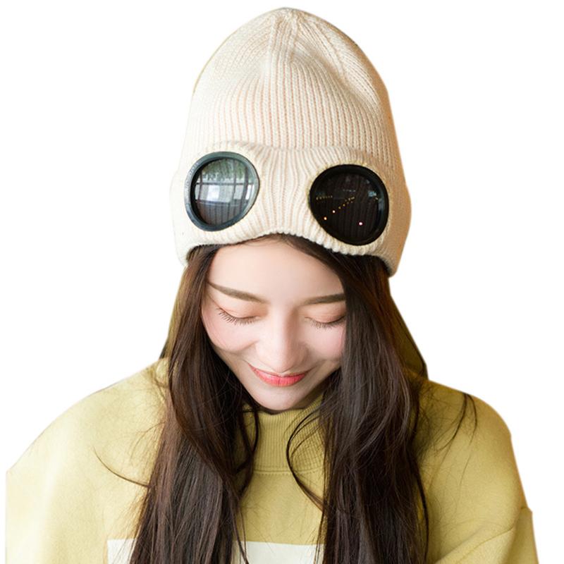

Beanie Hat for Women Winter Hat Knitted Fur Skullies Warm Beanie Cap Female Hats for Girl, 1pcs