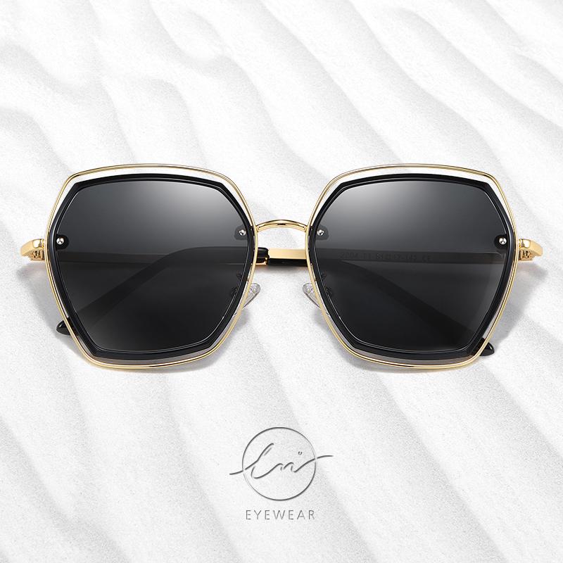

Sunglasses LM 2021 Women Polarized Double Frame Elegant Series Fashion Design Glasses Female Eyewear UV400 Zonnebril Dame