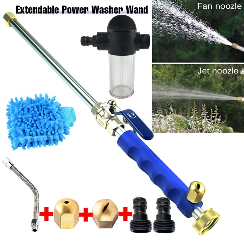 

Car High Pressure Water Gun 46cm Jet Garden Washer Hose Wand Nozzle Sprayer Watering Spray Sprinkler Cleaning Tool, Blue