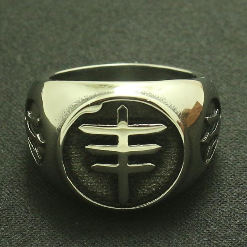 

Mens Boys 316L Stainlesss Steel Cool Cross Newest Ring