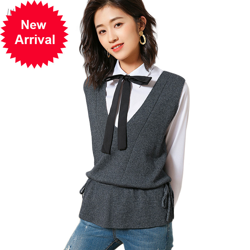 

2021 New Hot Spring Women Knitted or Crocheted Waistband Thin Wool Fashion Women's Sweater Bagh, Caramel