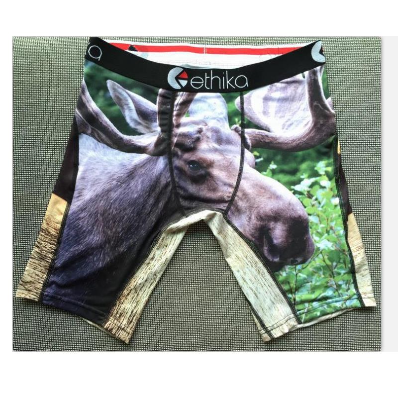

7 Indian buffalo Gyro Peacock print Quick dryinge Cotton Ethika boxers men cuecas boxers de marca boxer shorts men underwear long leg boxer4, Random mixing