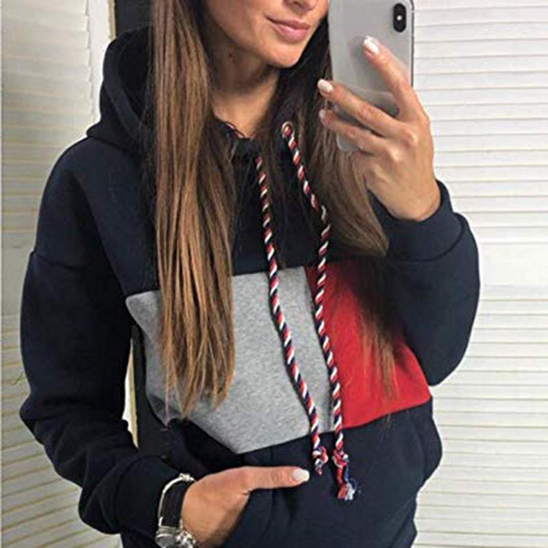 

Women Sport Tracksuit Fashion Striped Hooded Sweatshirt Pants Suit Long Sleeve Zipper Outfits 2 Piece Sets Women' Clothing1, Red