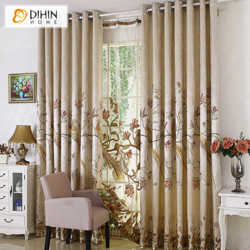 

New Arrival Rustic Window Curtains For living Room/ Bedroom Blackout Curtain Window Treatment /drapes Home Decor Free Shipping