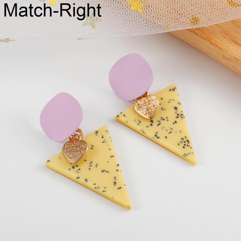 

Match-Right Women Statement Trendy Earrings For Women Korean Acrylic Dangle Drop Earrings Pendant Female Jewelry NR201
