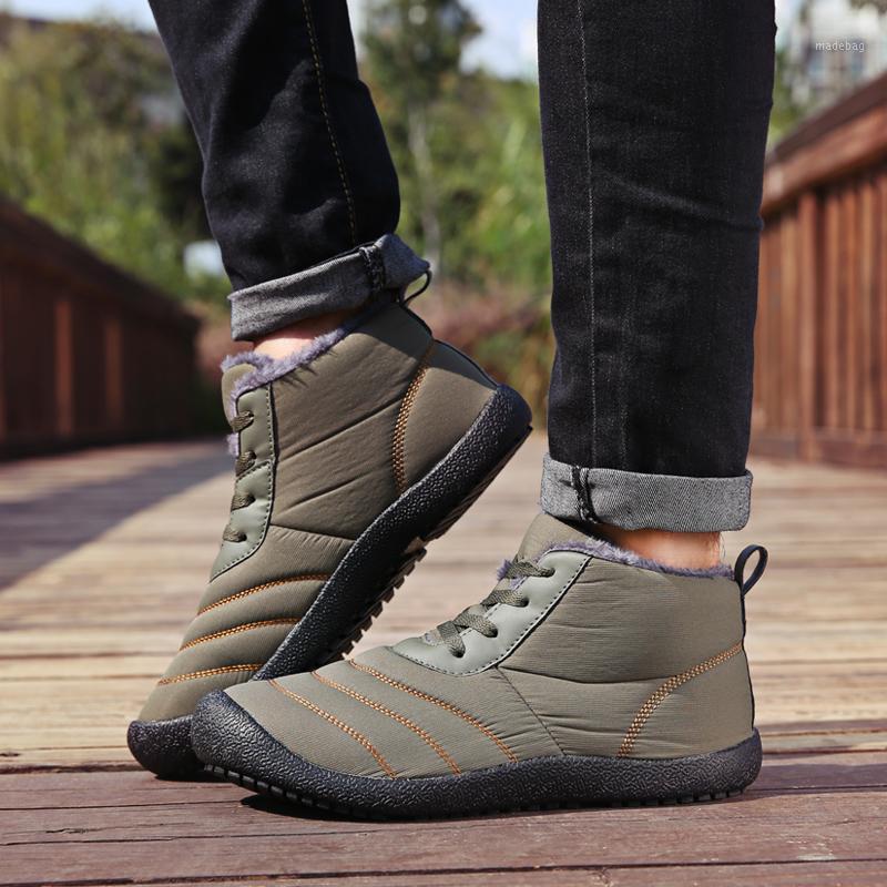

UncleJerry New Winter Boots for Men and Women Warm Shoes Waterproof Non-slip Snow Boots1, Black