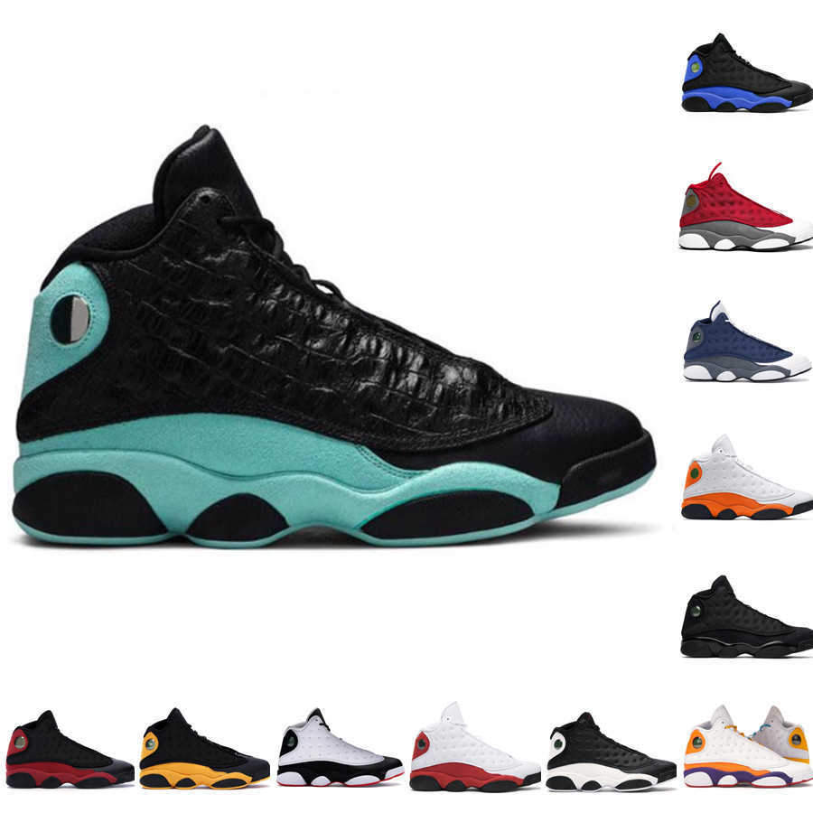 

2021 High quality 13 13s Playground casual shoes Lakers Black Cat Reverse He Got Game Bred Chicago designer sneakers Black Island Green