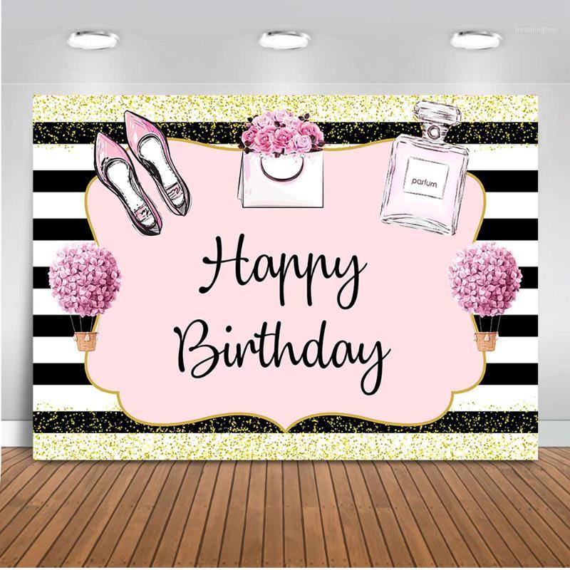 

Spa Party Backdrop for Photography Happy Birthday Theme Background for Photo Studio Girl Party Decoration Supplies Vinyl Cloth1