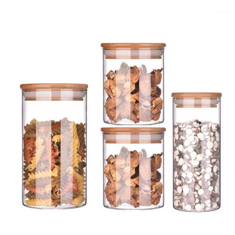 

Glass Jar with Lid Cookie Jar Kitchen Jars candy for Spices Glass Container Organizer Storage Box1