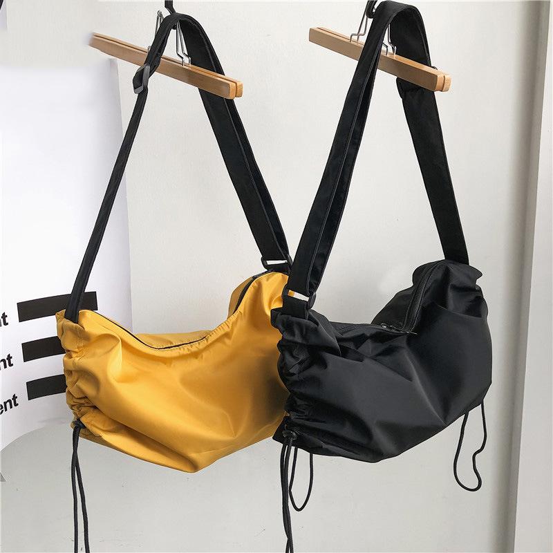 

New Arrival Waterproof Nylon Women Shoulder Bags Crossbody Large Capacity Book Bags Travel For Female Handbag Totes, Black