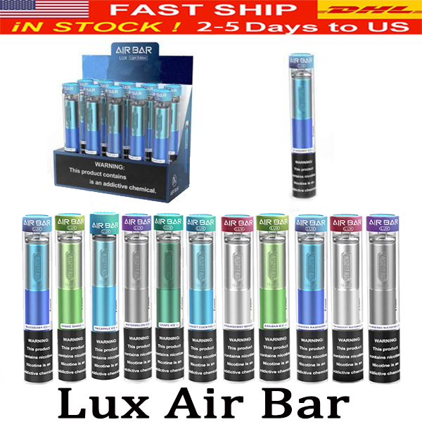 

Lux Air Bar Disposable Vape Pen 1000 Puffs 650mAh Battery 3ml Airbar Pods Vapor Stick Devices E Cigarettes Vaporizers Kits