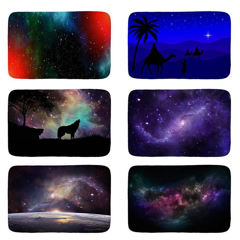 

1pcs 40*60cm Constellation Galaxy Doormat Bath Kitchen Carpet Decorative Anti-Slip Mats Room Car Floor Bar Rugs Decor Gift mat47, Mat47-17