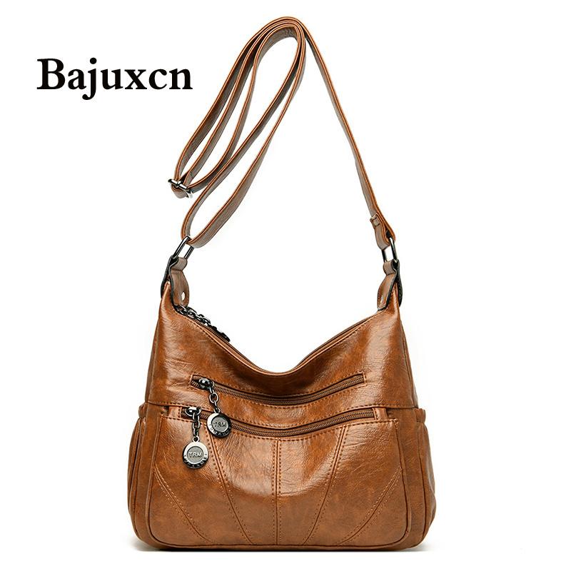 

Classic brand women's bag luxury designer handbag high quality leather unit price your messenger bag 2020 winter new sac a main, Black